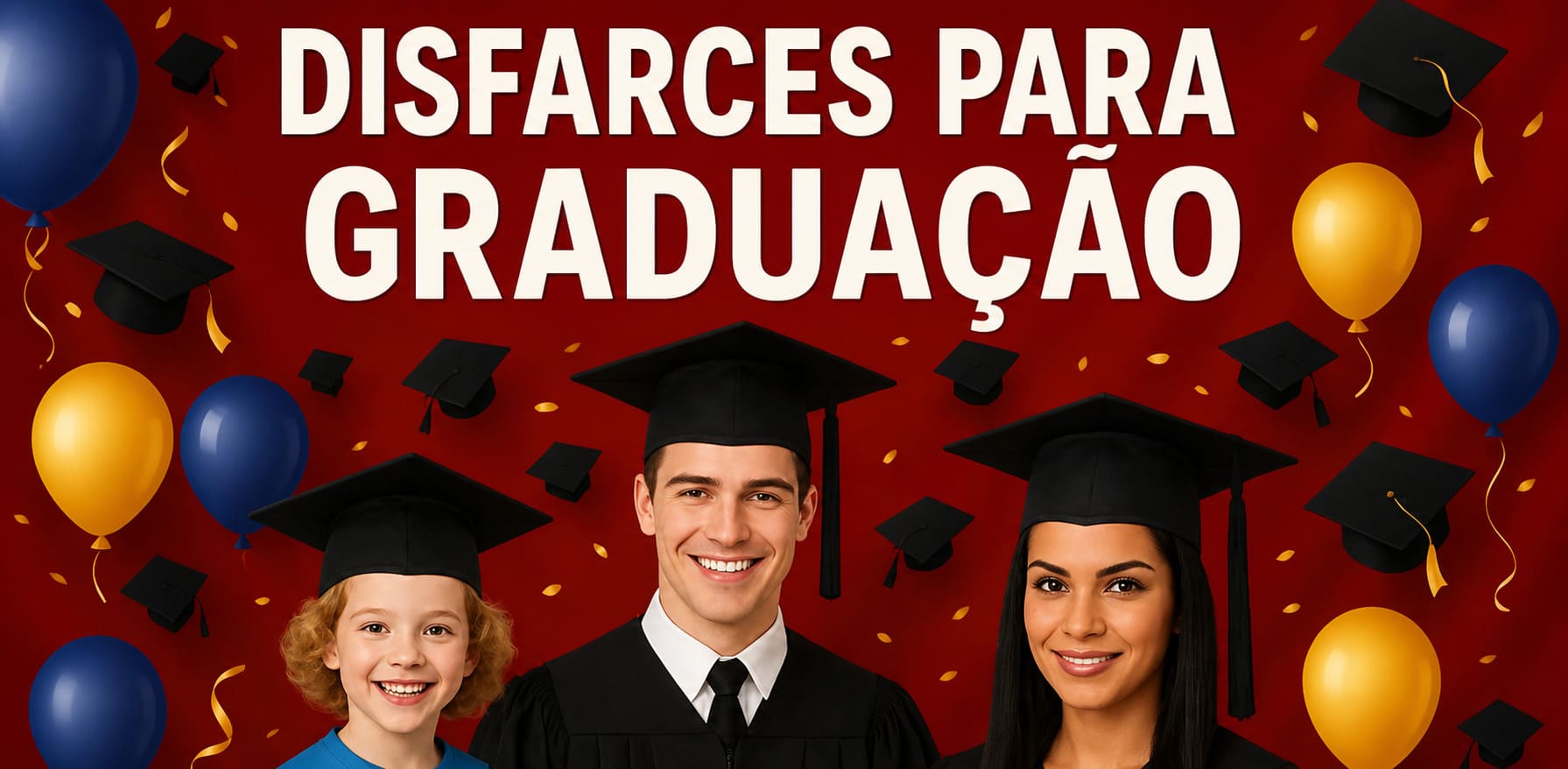 Disfraces y birretes de graduación