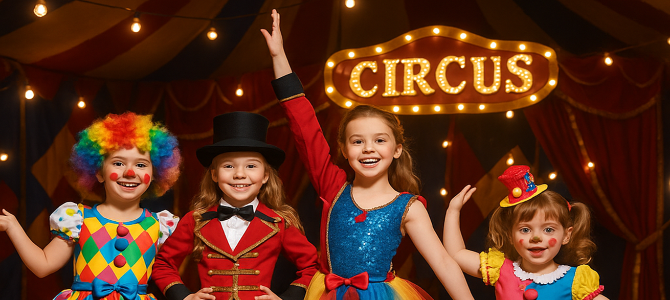 Disfarces de Circo e Palhaços para Meninas - Alegria, Cor e Diversão Garantida