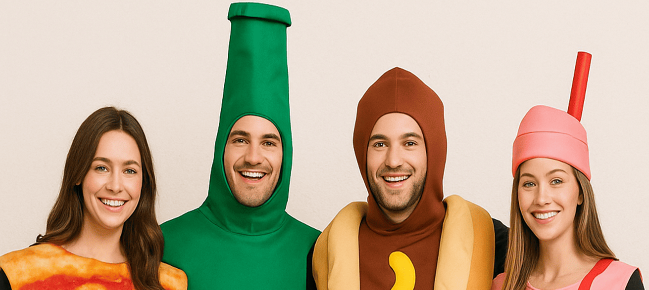Disfarces de Bebidas e Comidas – Ideias Divertidas para Brilhar nas Festas