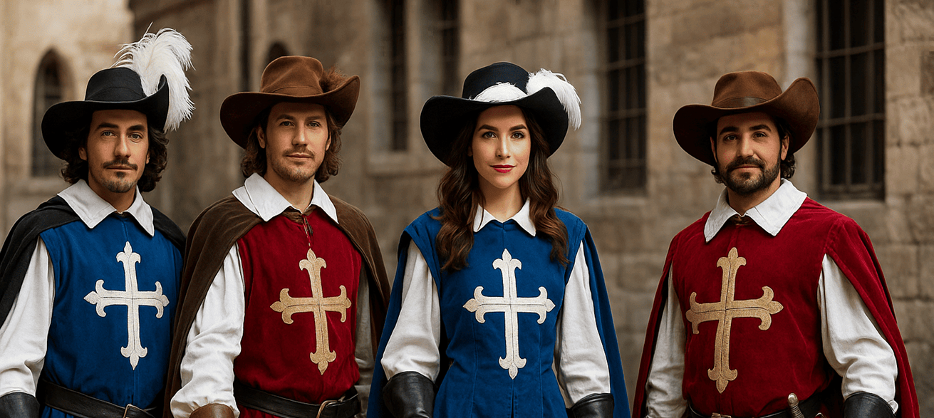 Disfarces de Mosqueteiro: Elegância, História e Diversão em uma Fantasia