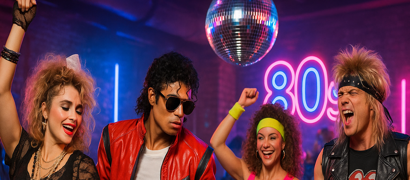 🎉 Fantasias Anos 80 - Reviva a Década Mais Icônica com DisfracesTuyYo.com