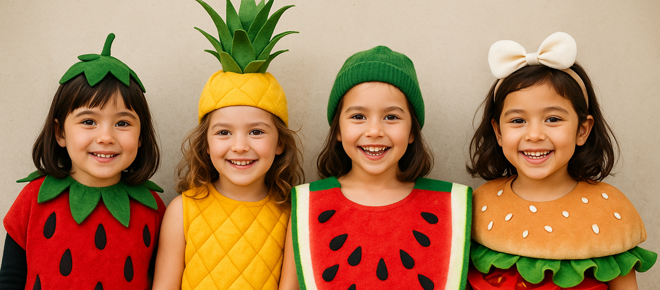 🧁 Disfarces Divertidos de Comidinhas e Frutinhas para Meninas . disfracestuyyo.com