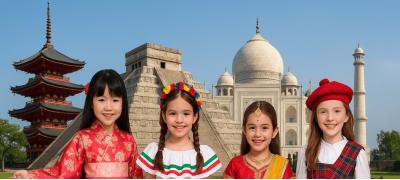 Disfarces de Países do Mundo para Meninas
