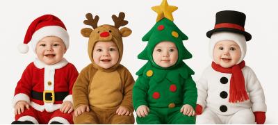 Disfraces Navideños para Bebés: O Melhor Para o Natal do Seu Bebé