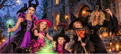 Disfarces de bruxas para o Halloween 2026: mulheres, meninas e bebés