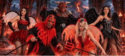 Disfarces de diabos e demónios para o Halloween 2026: ideias para homens e mulheres