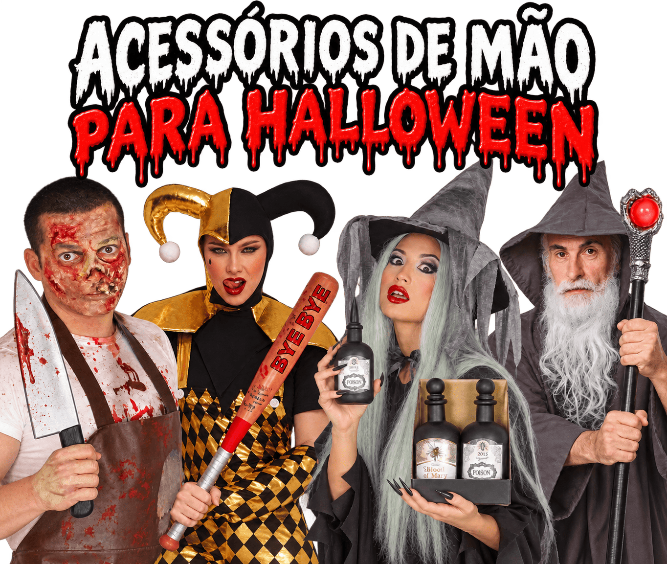 ✅Acessórios para mãos de Halloween