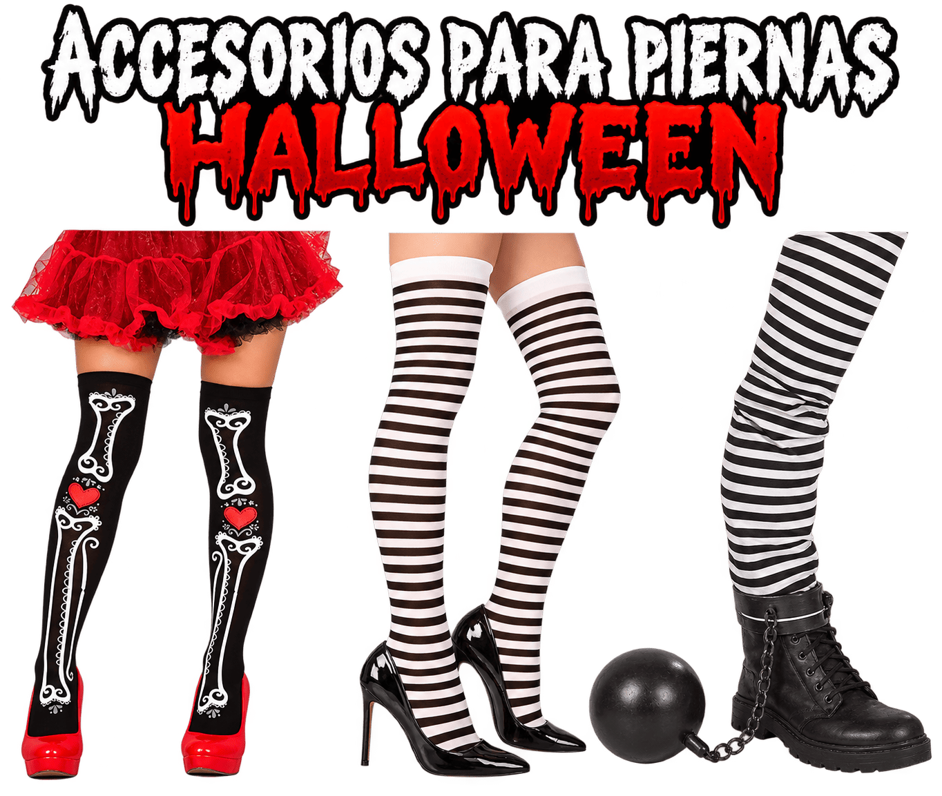 ✅Acessórios para pernas de Halloween