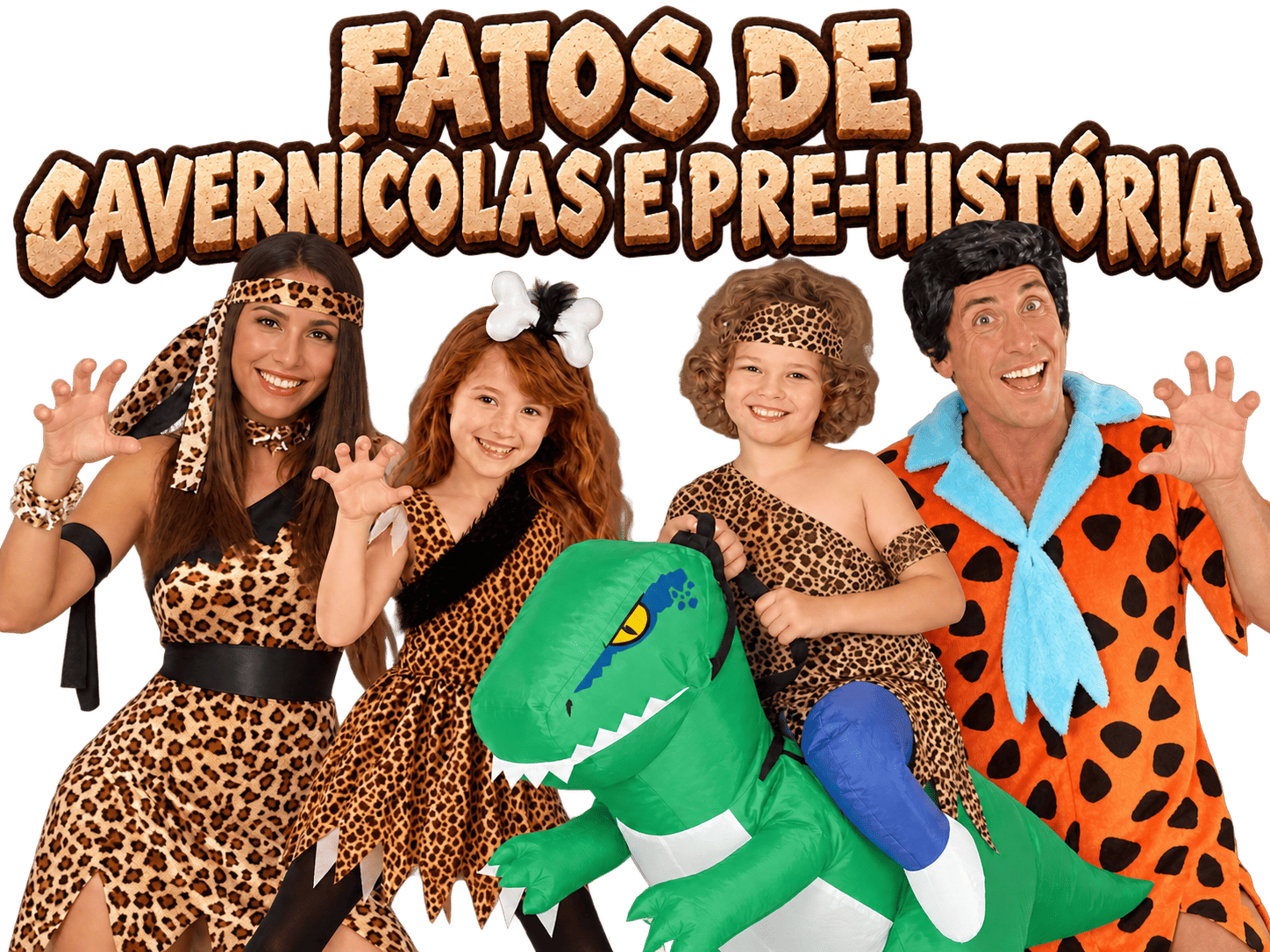 Trajes de homens das cavernas e da pré-história