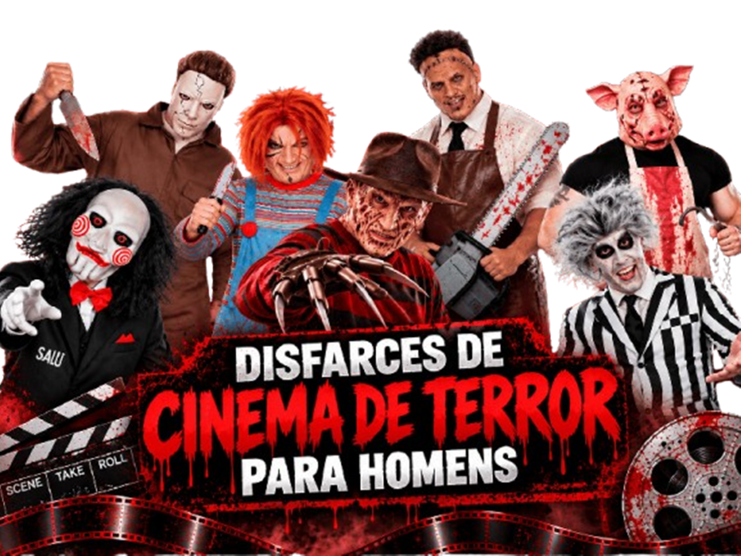 Disfarces de Cinema de Terror para Homens