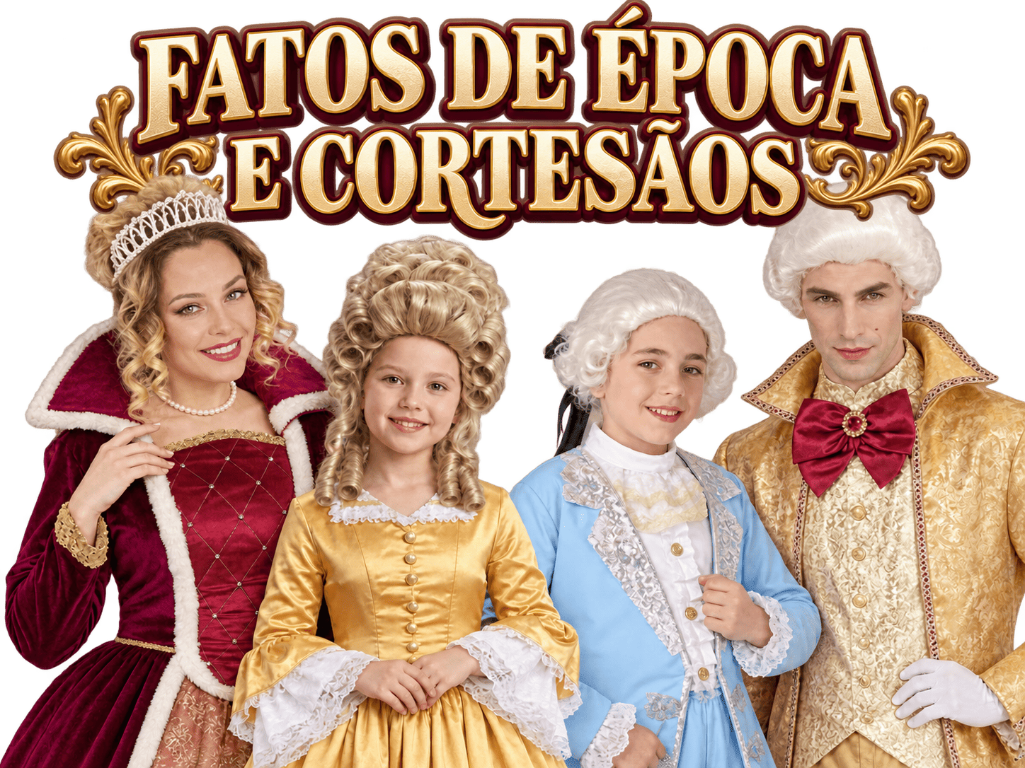 Trajes de época e cortesãos