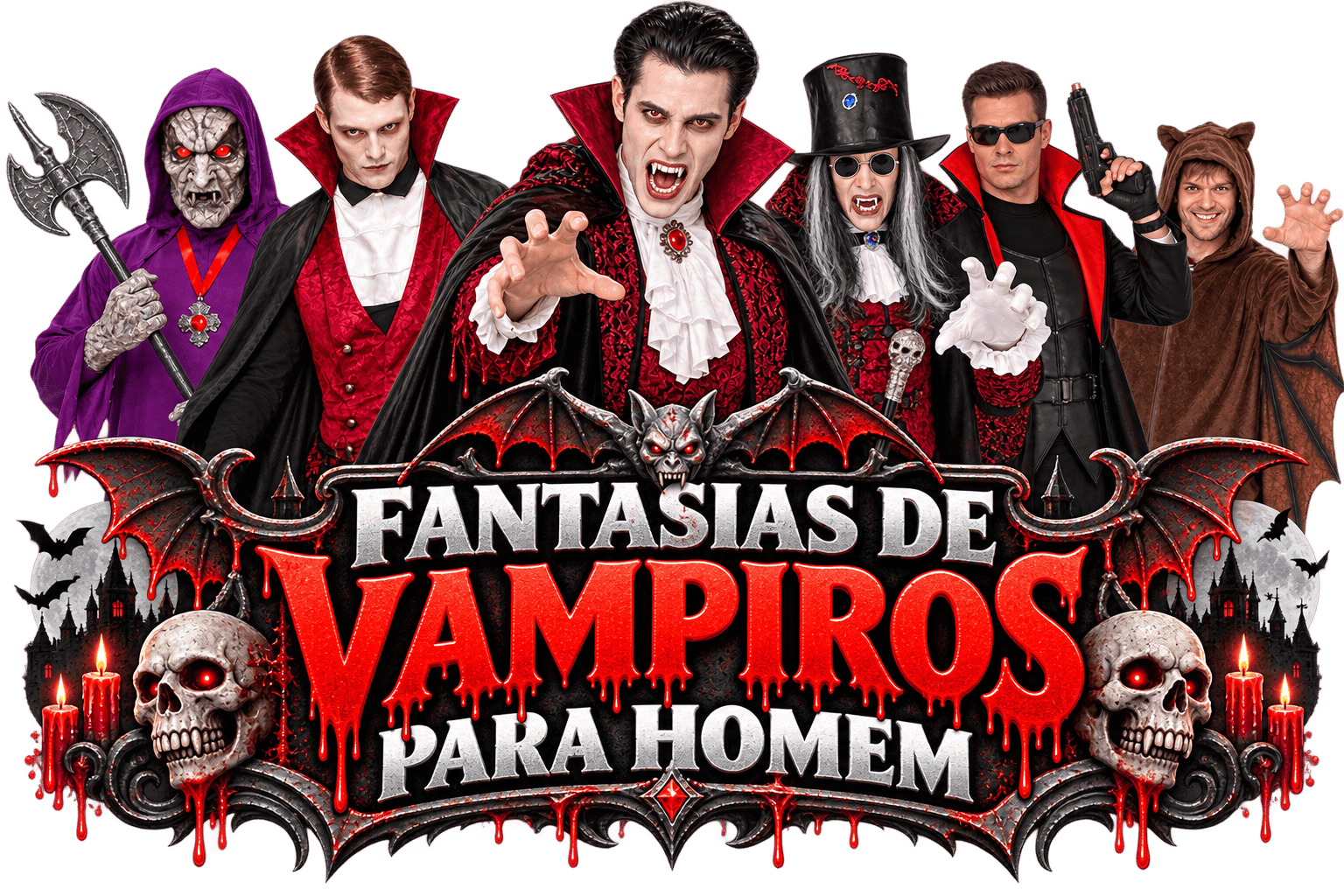 Disfarces de Vampiros para Homem