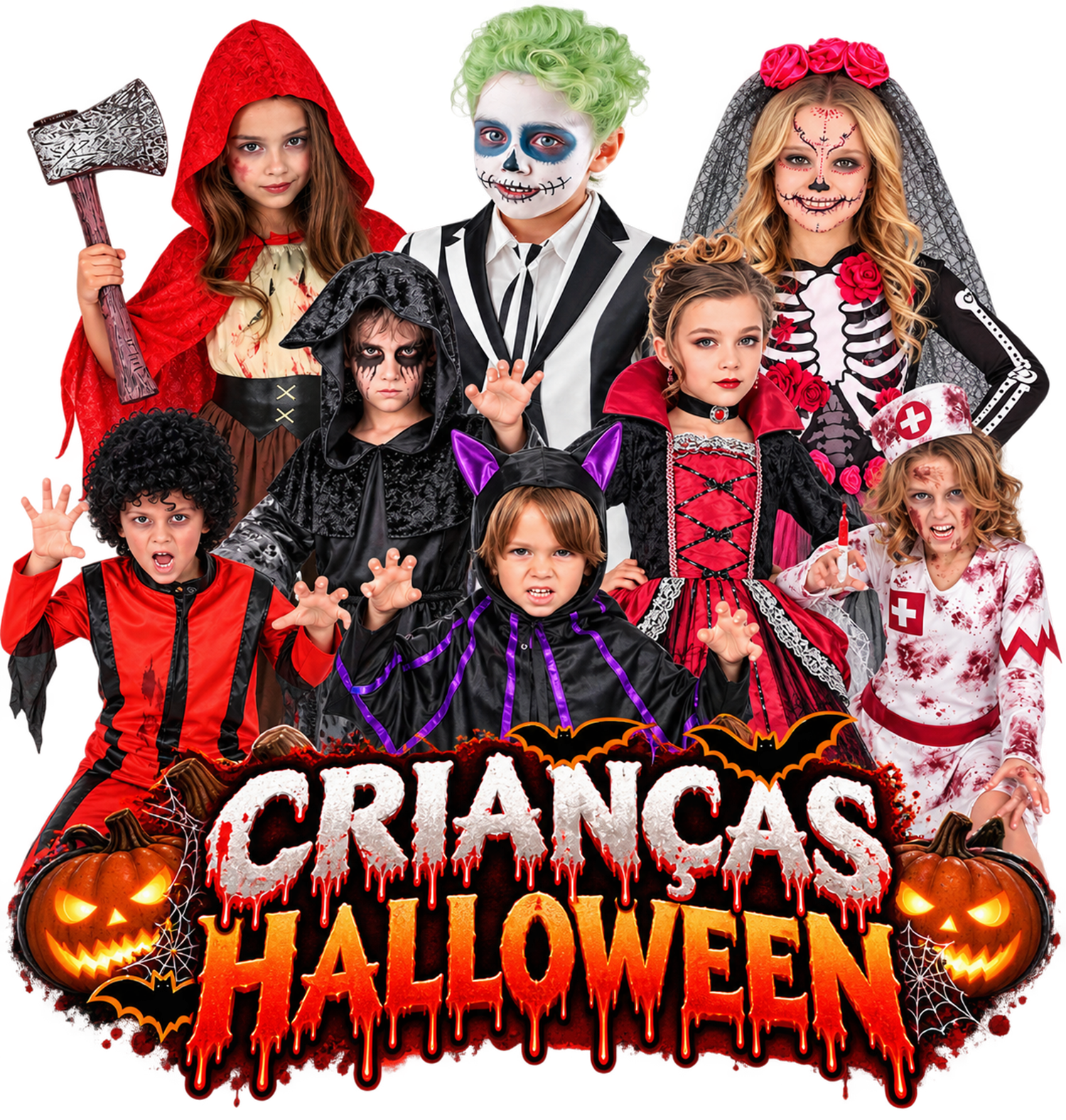 Fantasias infantis de Halloween