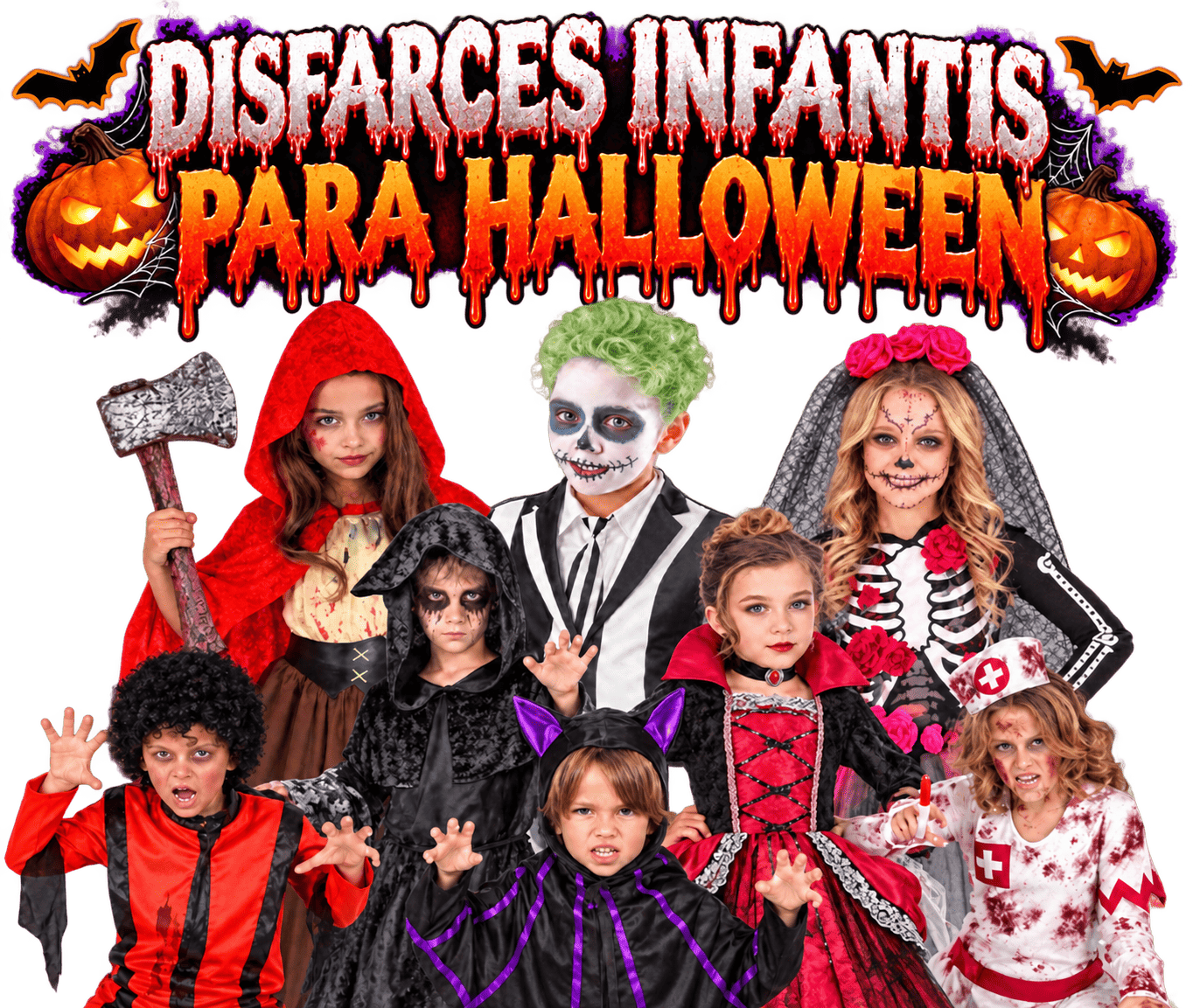 Fantasias infantis de Halloween