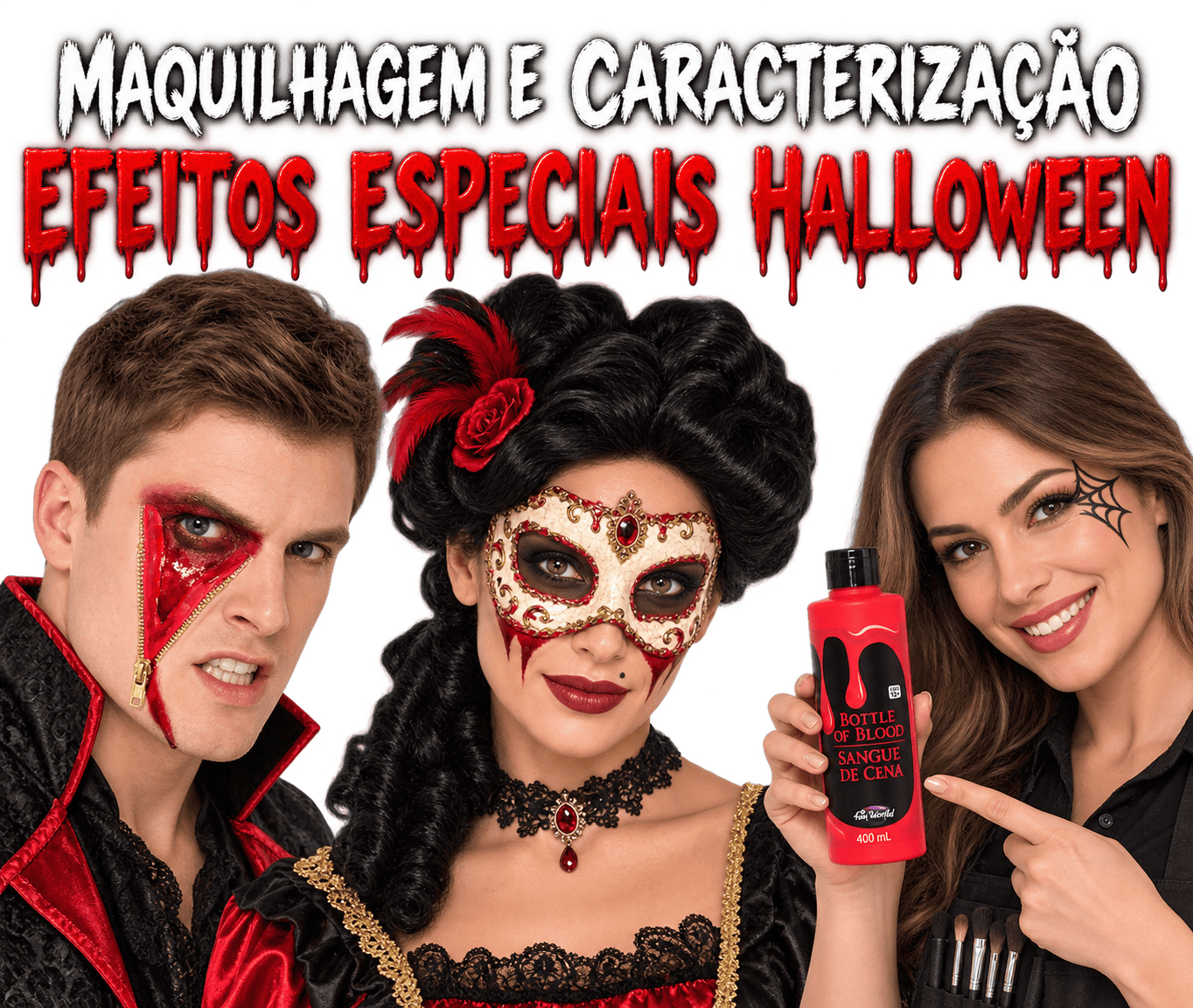 ✅Maquiagem, Caracterização e Efeitos Especiais de Halloween
