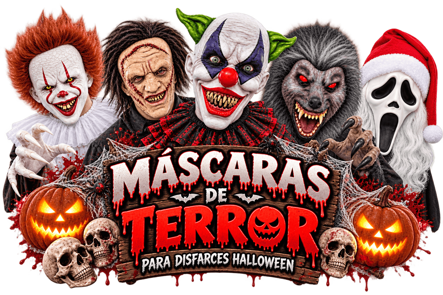 Máscaras de terror para fantasias