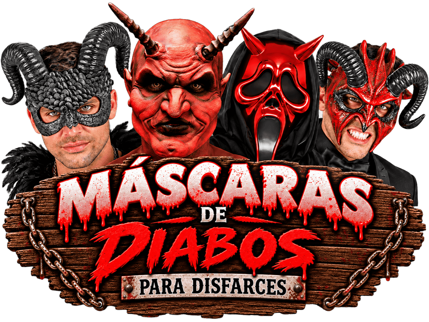 Máscaras do diabo para fantasias