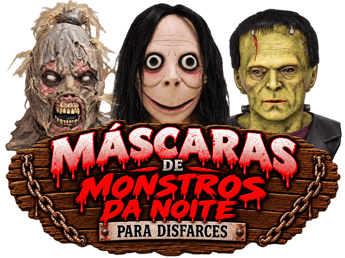 Máscaras de Monstros da Noite para Fantasias