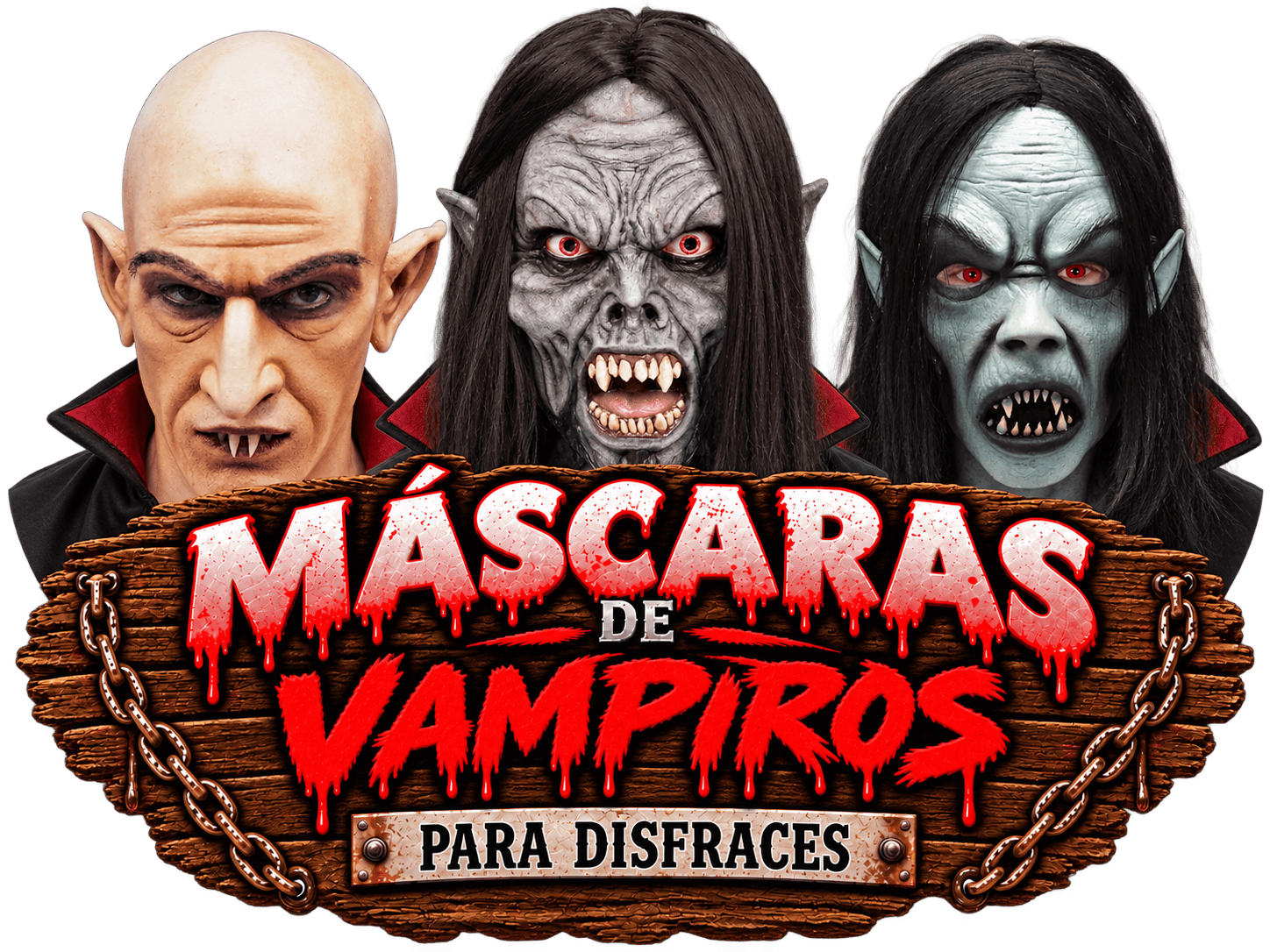 Máscaras de vampiro para fantasias