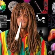 Hippie, dreadlocks e perucas jamaicanas