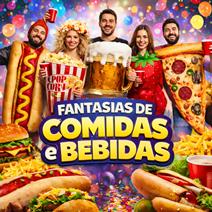 Fantasias de Comidas e Bebidas Unissexo Originais
