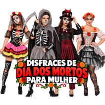 Disfarces de Dia de los Muertos para Mulher
