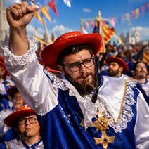 Fantasias de mosqueteiro para homens