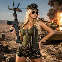 Disfarces de Soldado para Mulher