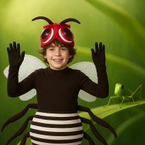 Fantasias infantis de insetos