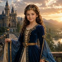Trajes medievais para meninas