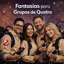 Pacote de Fantasias para Grupos de Quatro