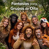 Pacote de Fantasias para Grupos de Oito