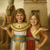 Trajes romanos, gregos e egípcios para meninas