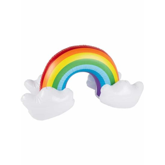 Arco-íris inflável de 48 cm entre nuvens Arco-íris inflável de 48 cm entre nuvens