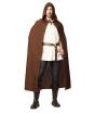 Capa Medieval Marrom Adulto Unissex