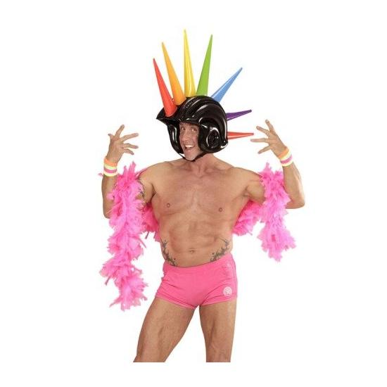 Capacete inflável multicolorido de 90 cm.