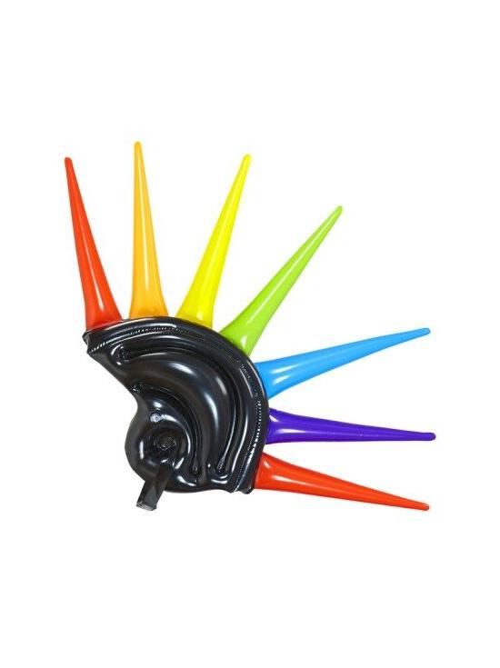 Capacete inflável multicolorido de 90 cm.