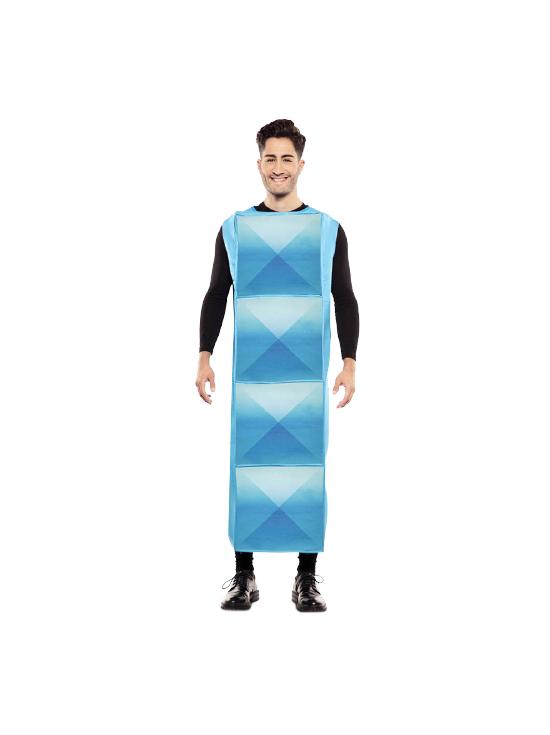 Fato de Tetris ciano adulto
