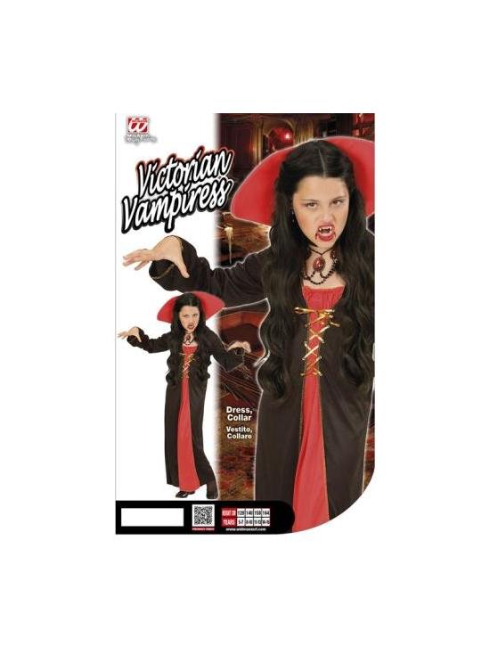 Traje de vampiro vitoriano.menina