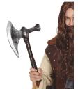 Machado medieval de prata de 42 cm