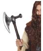 Machado medieval de prata de 42 cm
