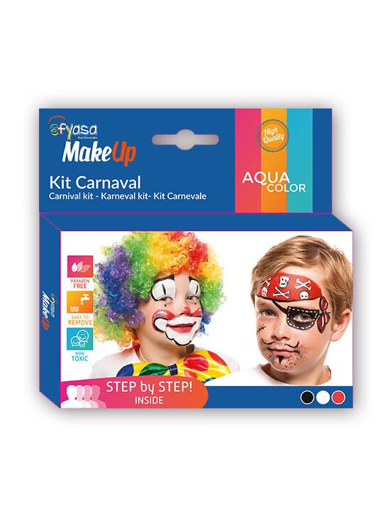 Kit carnaval 3 aquarelas 3 x 2 gr