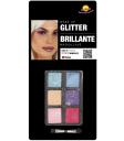 Conjunto de Maquiagem com 6 Cores com Glitter e Pincel