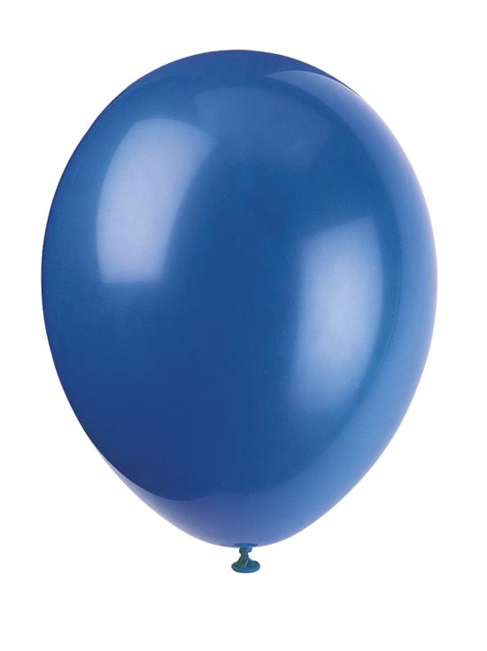 10 globos color azulón (30 cm) - Línea Colores Básicos