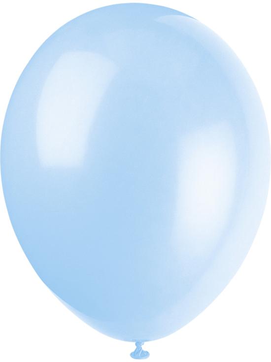 10 globos colores pastel variados (30 cm) - Línea Colores Básicos