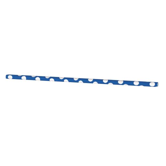 10 pajitas de topos azul oscuro y blanco 10 pajitas de topos azul oscuro y blanco
