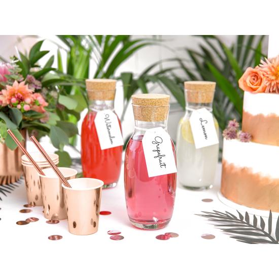 10 pajitas oro rosas de papel - Tropical Wedding 10 pajitas oro rosas de papel - Tropical Wedding