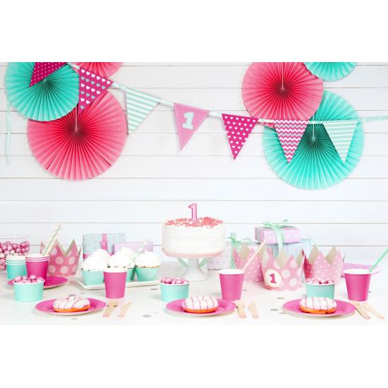 10 pajitas rosas pastel de papel - Unicorn 10 pajitas rosas pastel de papel - Unicorn