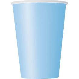 10 vasos color azul cielo - Línea Colores Básicos