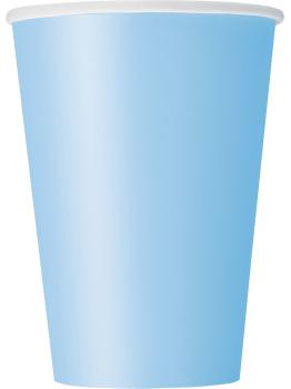10 vasos color azul cielo - Línea Colores Básicos